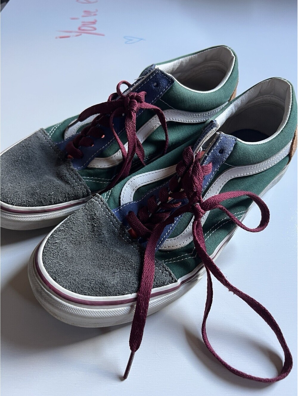 Van Mens 8 Womans 9.5 Old Skool Color Mix
